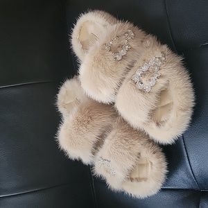 Mink and Crystal Slides